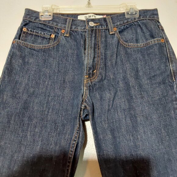 Levi's 512 Mid-Rise Slim Fit Dark Jeans - Excellent Condition - 33" x 30" - Picture 5 of 11